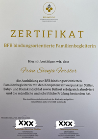 BFB Zertifikat zensiert