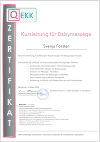 Babymassage Zertifikat